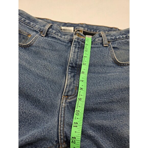 Carhartt B11 Jeans Mens 38x30 Blue Denim Flannel Lined Work Pants Relaxed Fit - Picture 6 of 8